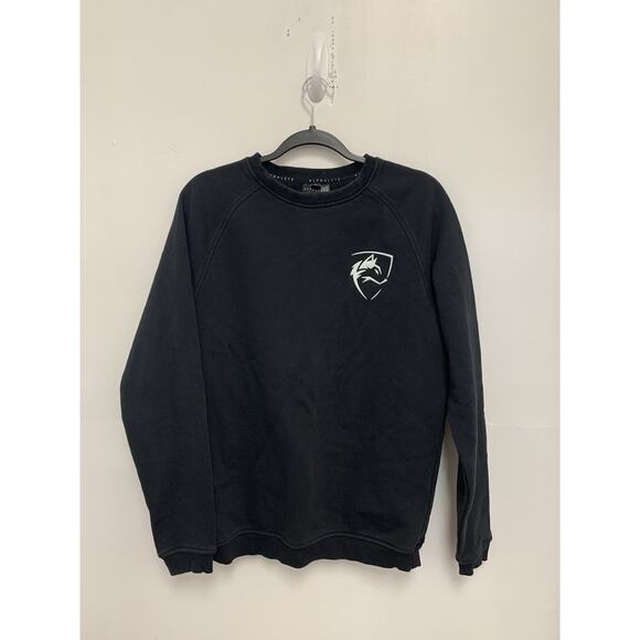 Alphalete Mens Size Medium Black Nalla Logo Sweatshirt Pullover Fleece Sweater - Picture 1 of 3